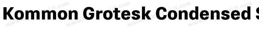 Kommon Grotesk Condensed SemiBold字体转换